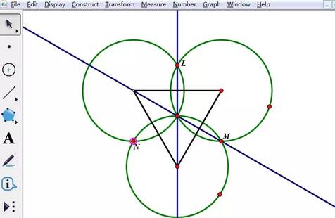 几何画板怎样制作三星状图形?