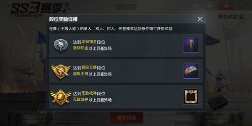 和平精英ss7赛季段位继承规则是什么？