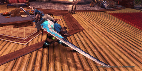 怪物猎人世界冰原辉夜姬的蓝凌刀MOD1