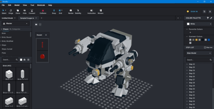 乐高积木搭建工具studio2.01