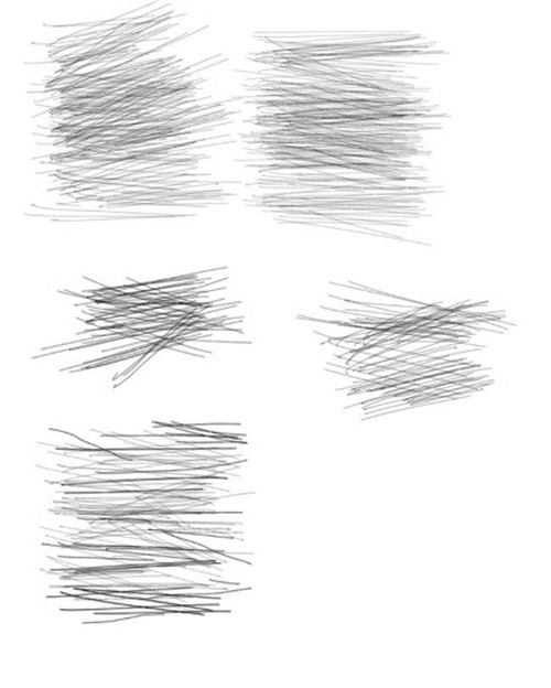 PS6种铅笔笔刷包