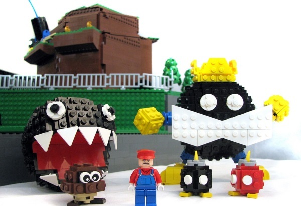 还记得这关吗?乐高还原超级马里奥64炸弹王国场景