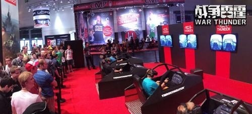 战争雷霆亮相2014年科隆展 真飞机真坦克实在太拉轰
