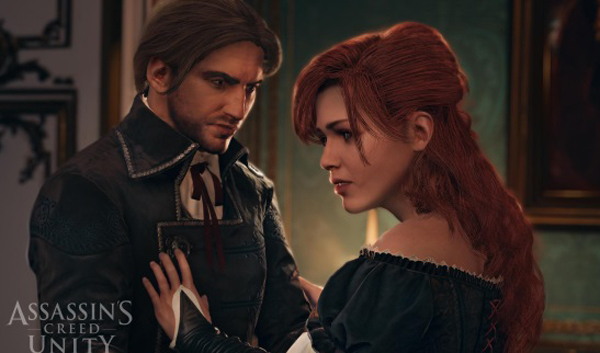 刺客信条:大革命再曝新图 年轻刺客邂逅红发美女