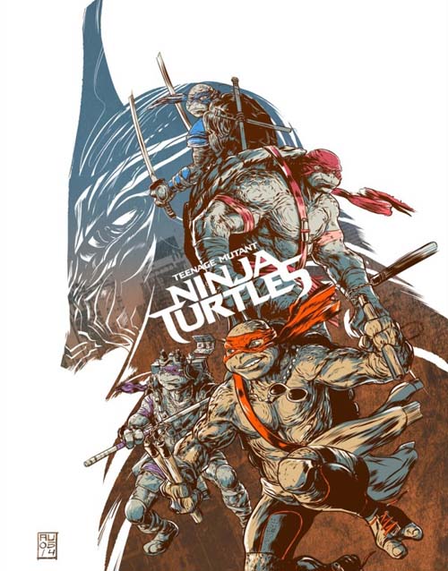 电影忍者神龟艺术插画放出 米开朗基罗上演色即是空