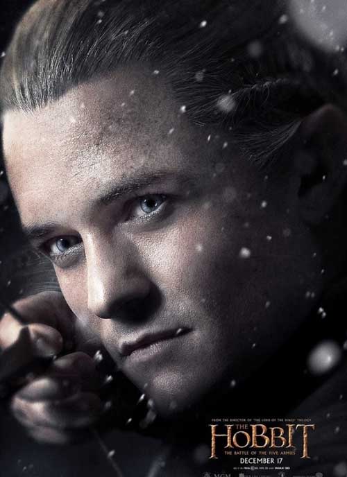 霍比特人3角色海报放出 精灵王瑟兰迪尔神情严肃