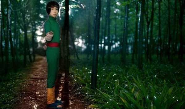 李洛克很萌 火影忍者主角COSPLAY