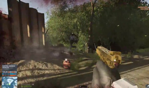 战地:硬仗多人演示 粉色冲锋枪好娇羞