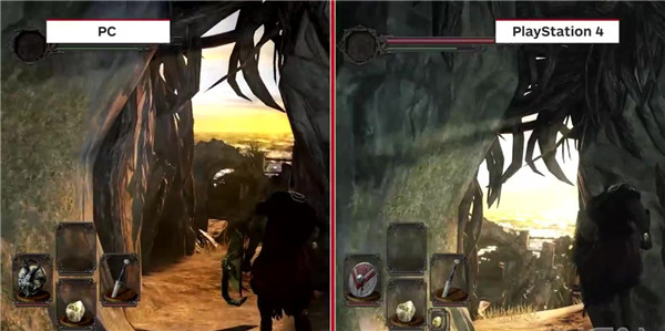 《黑暗之魂2:原罪学者》PS3PS4以及PC版本的画面对比