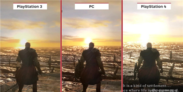 《黑暗之魂2:原罪学者》PS3PS4以及PC版本的画面对比