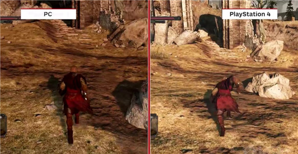 《黑暗之魂2:原罪学者》PS3PS4以及PC版本的画面对比