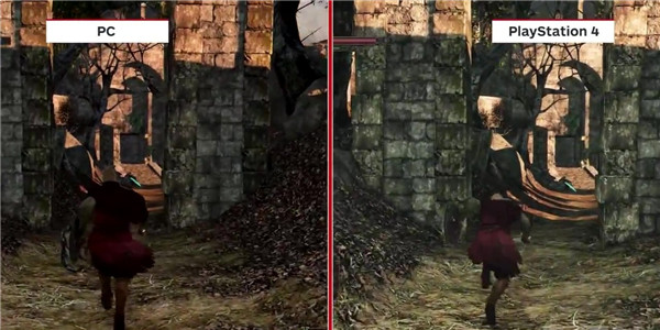 《黑暗之魂2:原罪学者》PS3PS4以及PC版本的画面对比