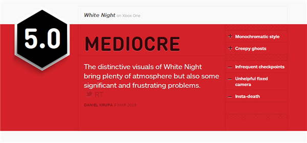 恐怖游戏《白夜》IGN评分5 黑白独特画风