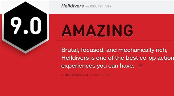 《地狱潜者》在地狱享受天堂的快感