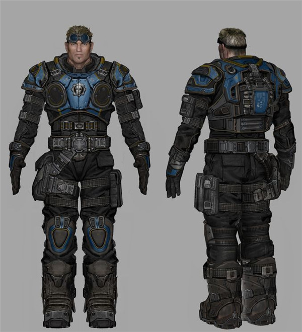 《战争机器4》人物设计图 新角色JD和Kait现身
