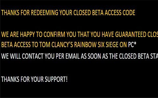 《彩虹六号:围攻》封闭beta测试申请通道开启