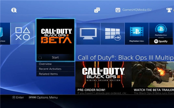 《使命召唤12:黑色行动3》PS4 BETA测试演示 感觉很美