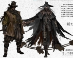 《血源》DLC老猎人最新杂志解析：日本浪人风格的猎人