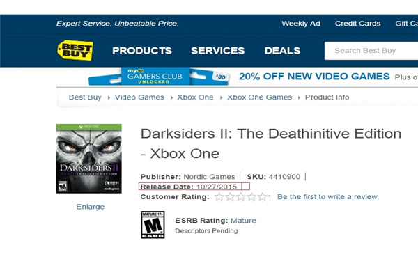 《暗黑血统2:终极版》发售日确定10月27日