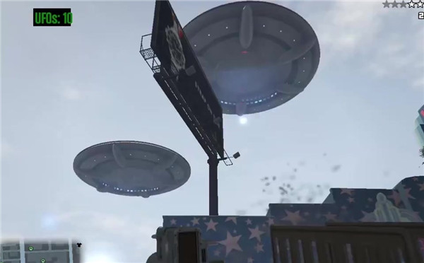 《GTA5》UFO Mod实机演示 《星球大战》即视感！