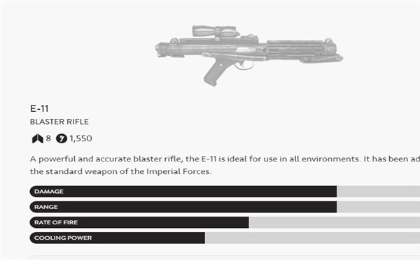 《星球大战:前线》爆能枪数据及六大英雄技能曝光!