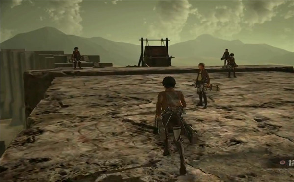 《进击的巨人》实机演示;被割杀的巨人血液喷射!