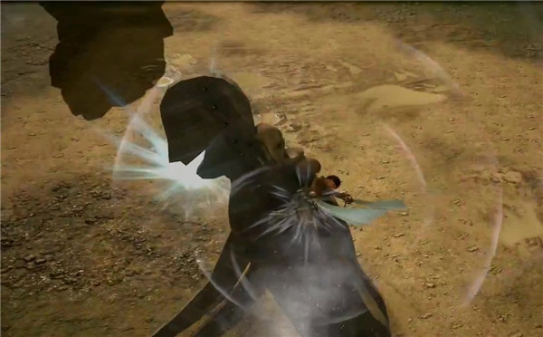 《进击的巨人》实机演示;被割杀的巨人血液喷射!