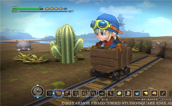 《勇者斗恶龙:建造者》最新截图:开矿车探索第三大陆