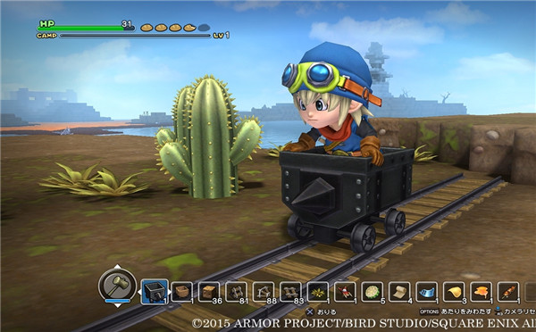 《勇者斗恶龙:建造者》最新截图:开矿车探索第三大陆