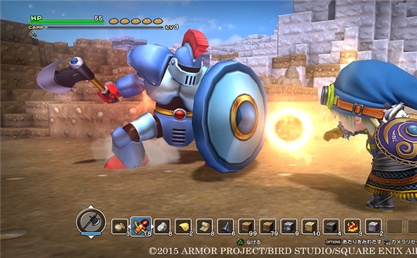 《勇者斗恶龙:建造者》最新截图 戴Mug面具的大姐现身