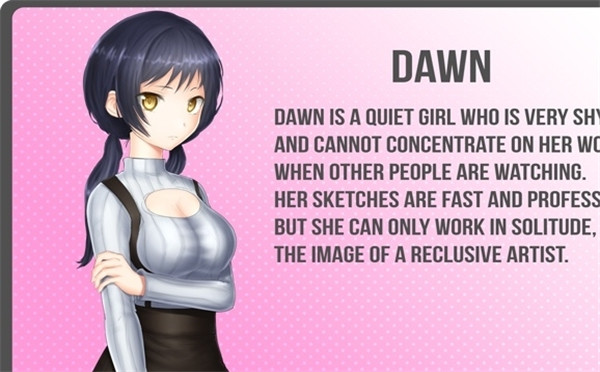 视觉小说游戏《抓住画布》公布 一男三女好激情!