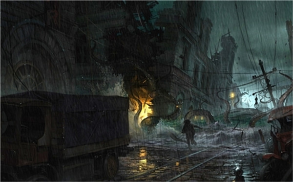 《沉没之城》原画及截图公布 灵感来自克苏鲁神话