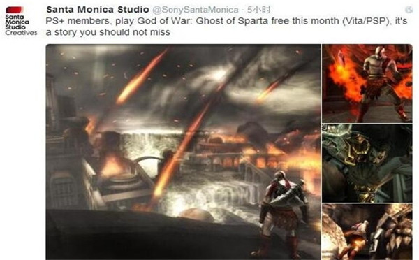官方送福利:《战神:斯巴达幽灵》本月免费畅玩