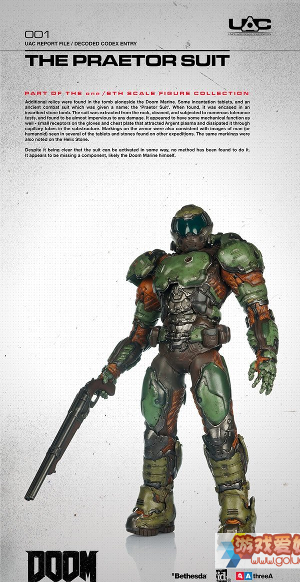 B社公布《毁灭战士4》海军陆战队手办 造型逼真全球限量发售