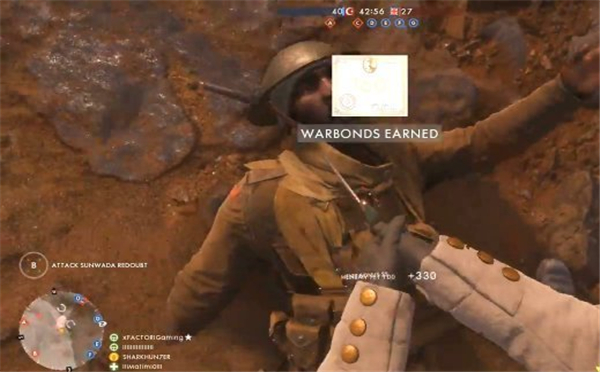 《战地1》法欧堡地图演示 战马下水射击水面舰艇