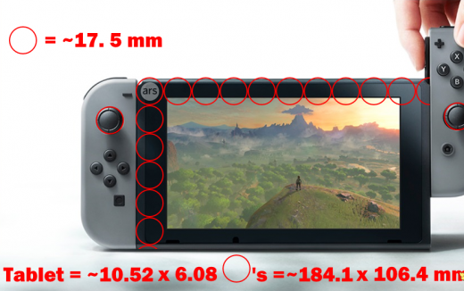 任天堂Switch尺寸详参 掌机玩家快来围观