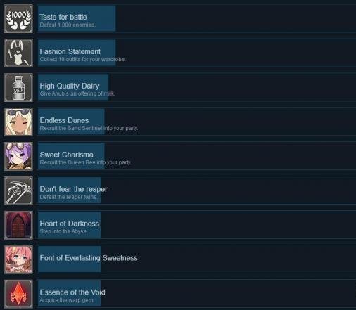 樱花地牢全成就达成条件表2