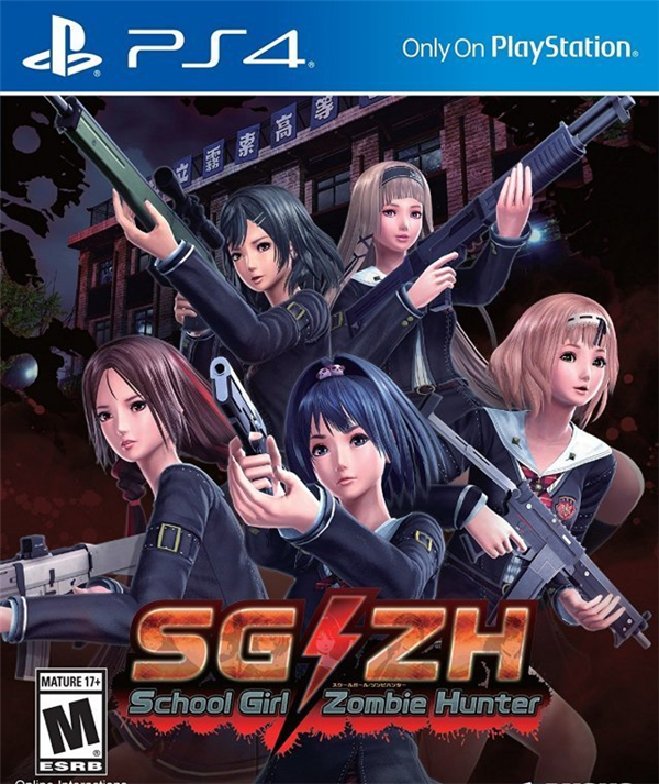 《校园女生僵尸猎人》PS4版封面画公布 暴衣女孩和僵尸恶斗