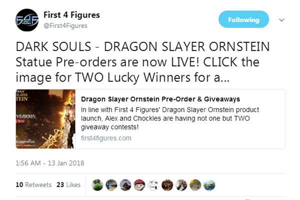 《黑暗之魂》猎龙人大型手办开启预购 造型炫酷亮瞎眼