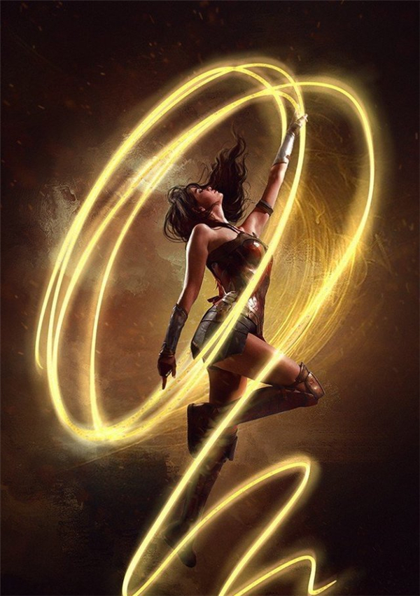 国外美女COS神奇女侠 女神和蝙蝠侠捆绑让人浮想联翩