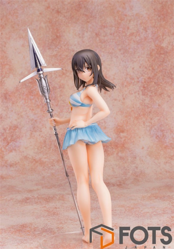 《噬血狂袭》姫柊雪菜泳装手办欣赏 裙下若隐若现略带羞涩