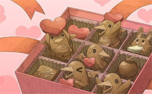 游戏厂商情人节贺卡