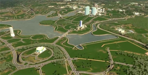 《城市:天际线》大神完美还原整座马来西亚布城