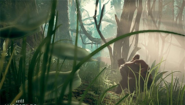 《先祖:人类奥德赛》新动图演示 人猿带孩子狂奔避难