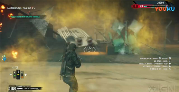 《正当防卫4》18分钟实机演示 男主扔油桶击落飞机