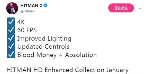 《杀手HD加强合集》下周上线 将收录《血钱》和《赦免》两作