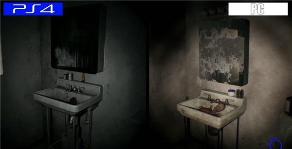 玩家自制《P.T.》与原版对比 后者画面更黑暗阴森