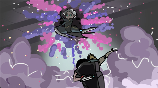 大神自制LOL觉醒CG卡通版 御姐卡蜜尔变白发老奶奶