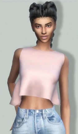 模拟人生4女性夏季宽松上衣MOD1