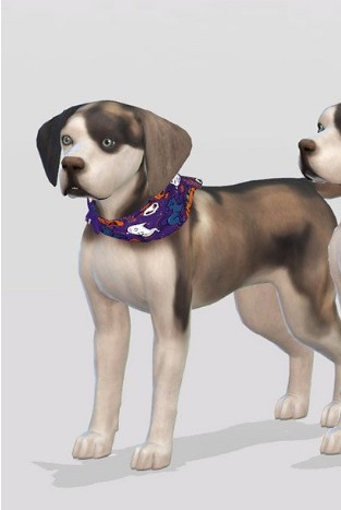 模拟人生4小型犬用万圣节头巾MOD1